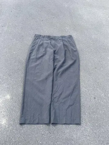 ~80년대 테이퍼드 폴리 x 린넨 슬랙스 로켓 탈론