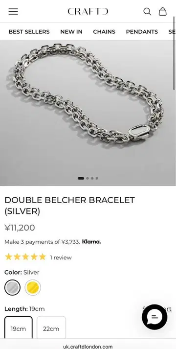 CRFTD London DOUBLE BELCHER BRACELET