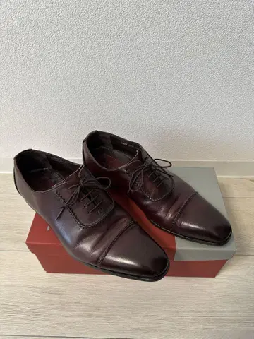 Madras 가죽 신발 27.0cm 짙은 적갈색