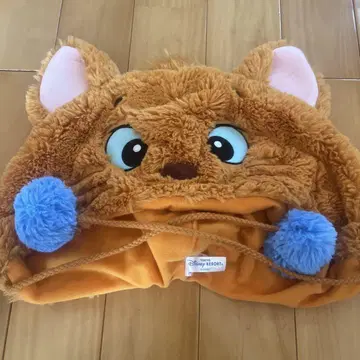 캐릭터 모자 오렌지 컬러 귀 포함