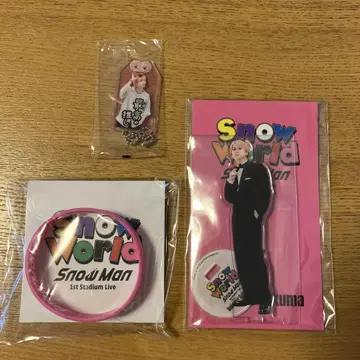 SnowMan 사쿠마 다이스케 아크릴 스탠드 러버 밴드 snowworld