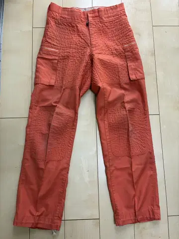 오렌지 카고 팬츠