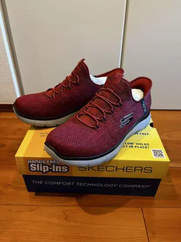 컨디션 최상 스케쳐스 슬립인즈 레드 26.5cm 가격 인하 중