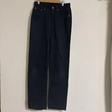 Levi's 남성용 여성용 L 네이비 스트레이트 레그 데님 팬츠