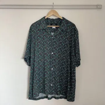 STAMMBAUM paisley 오픈 카라 셔츠