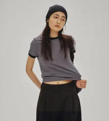 todayful Compact Ringer Tee gry