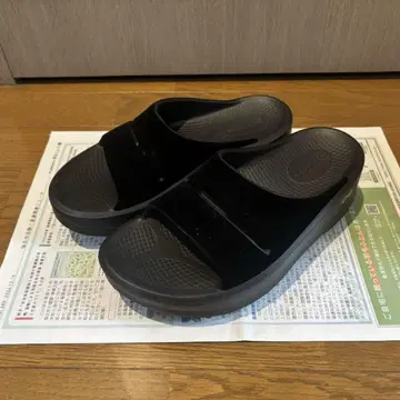 우포스 OOFOS OOmega OOahh Limited 블랙 스웨이드