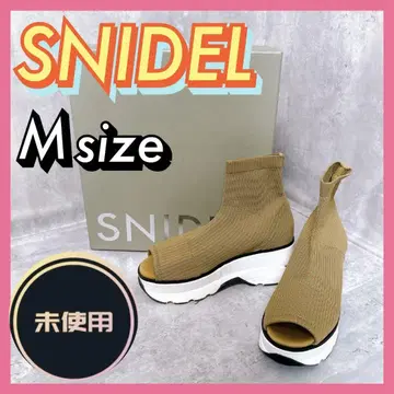 [미사용] SNIDEL 스나이델 오픈토 스니커즈 밑창 부츠