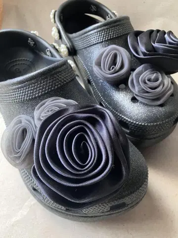 UNITED ARROWS 별주 crocs 클래식 플랫폼 글리터