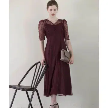 Noela 부케 레이스 원피스 BRD