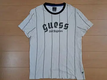 GUESS 게스 남성 스트라이프 티셔츠