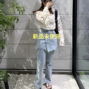 미사용 새상품 개량판 ] US 코튼 데님 플레어 팬츠