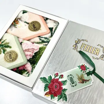 FEILER DEAR FLOWER 손수건 2매 세트 백합, 카틀레아
