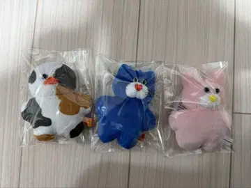 mojojo 마스코트 봉제 인형 파랑 고양이 토끼 병아리