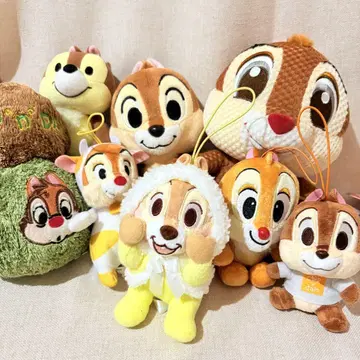 칩 앤 데일 봉제 인형 키링 스트랩 묶음 판매 인형옷