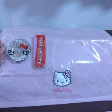 헬로키티 데코 거울 데코 빗 핸드 타월