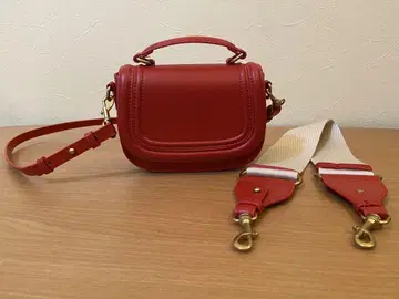 ZARA 레드 숄더백 핸들