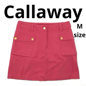 Callaway 캘러웨이 스커트 핑크 레드 M 골프웨어