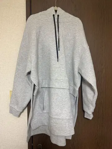 3.1 Phillip Lim 롱 후드 맨투맨 그레이
