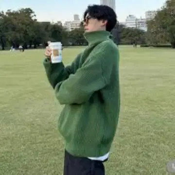 nugu luijoie 하프 지퍼 스웨터