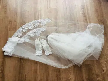 TREAT 트리트 드레싱 웨딩 베일 레이스 250cm 그로브