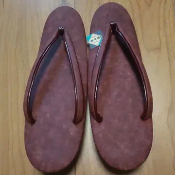 이토츄 조리 고급 가죽제품 천연 가죽 레트로 기모노 조리 앤티크