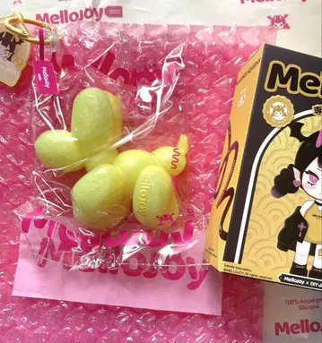 Mellojay US 한정판 벌룬 강아지 복숭아 강아지 멜로조이 스퀴즈