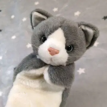 고양이 핸드 퍼펫 봉제 인형