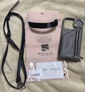 ajew iPhone 16 Pro / gray [끈 포함]