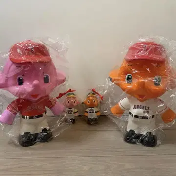 사토짱&사토코짱 저금통 엔젤스/소프트뱅크 4체 세트