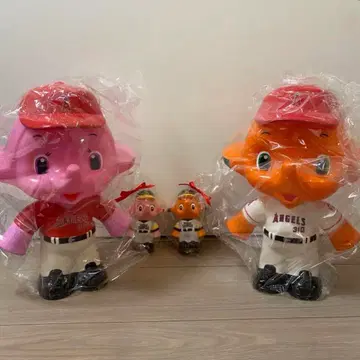사토짱&사토코짱 저금통 엔젤스/소프트뱅크 4체 세트