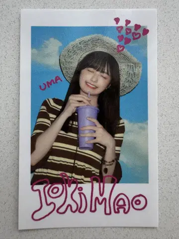 노기자카46 이오키 마오 NOGI CAFE 노기 카페 폴라로이드풍 스티커