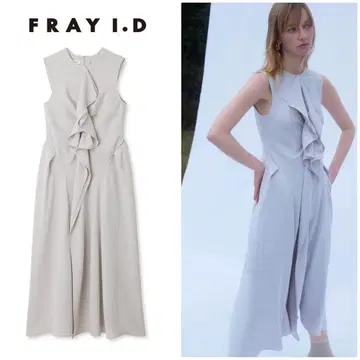 새상품 FRAYI.D 프론트 프릴 플레어 원피스 프레이 아이디
