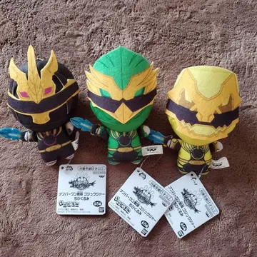 넘버원 전대 고쥬쟈 SD 인형 슈퍼전대 히어로 봉제 인형 3체