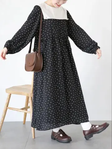 마론 크림 x ehka sopo (에카 소포) 원피스