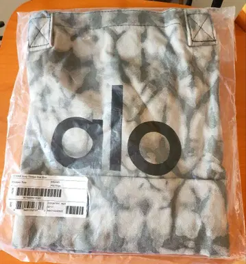 Alo Yoga 그레이 타이다이 쇼핑백 토트백