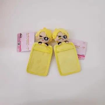 컬러풀피치 봉제 인형 패스 케이스 탓층