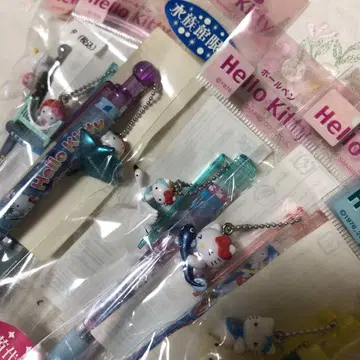 헬로키티 미사용 지역 볼펜 & 샤프 세트 헤이세이 레트로 동물