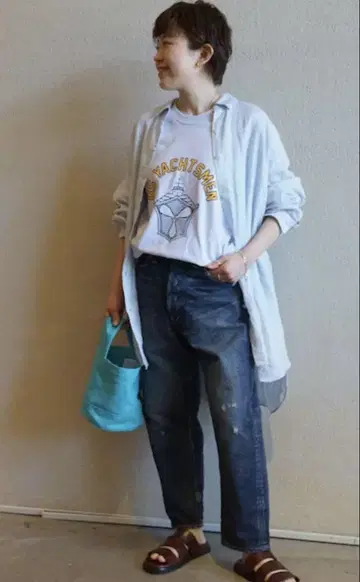 journal standard luxe / 60 린넨 레귤러 카라 셔츠
