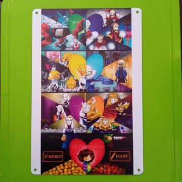 언더테일 UNDERTALE 메탈 사인 간판