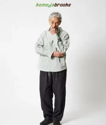 rajabrooke CHECK SHIRT 와사비 간장