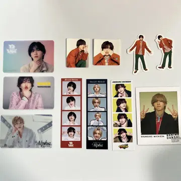 나니와단시 미치에다 슌스케 클리어 카드, 포토 카드, 스티커