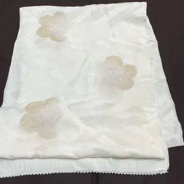 C411 순수 실크 예복용 오비아게 금실 매실 컨디션 최상 기모노