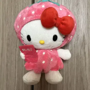 헬로키티 딸기 봉제 인형
