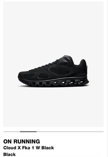 ON RUNNING Cloud X Fka 1 W Black Black