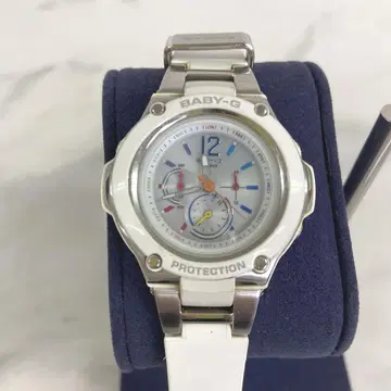 [ 작동 ] BABY-G 화이트 카시오 손목시계 BGA-1400