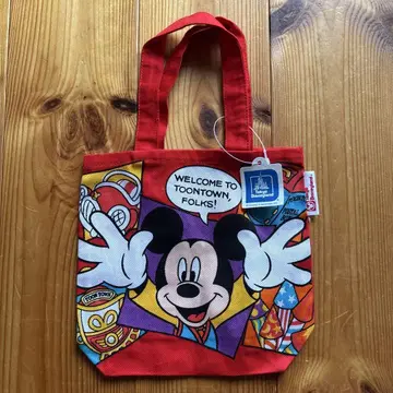 택 포함 미사용 새상품 도쿄 디즈니랜드 미키 투톤 미니 토트