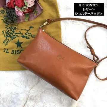 천연 가죽 IL BISONTE 일비종떼 숄더백
