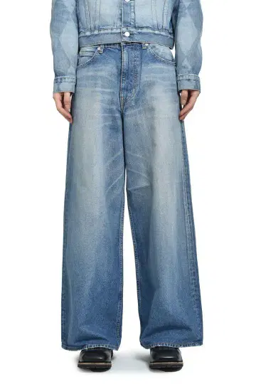 25 AW MASU MB BAGGY JEANS USED 인디고 46