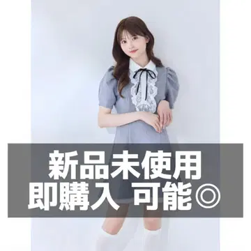 AnMILLE 안미르 밑단 플리츠 미니 OP 그레이